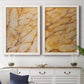 Yellow Marble I - Barnwood Framed Canvas Set