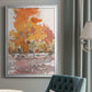 Watercolor Treeline Sketch II - Modern Framed Canvas Print