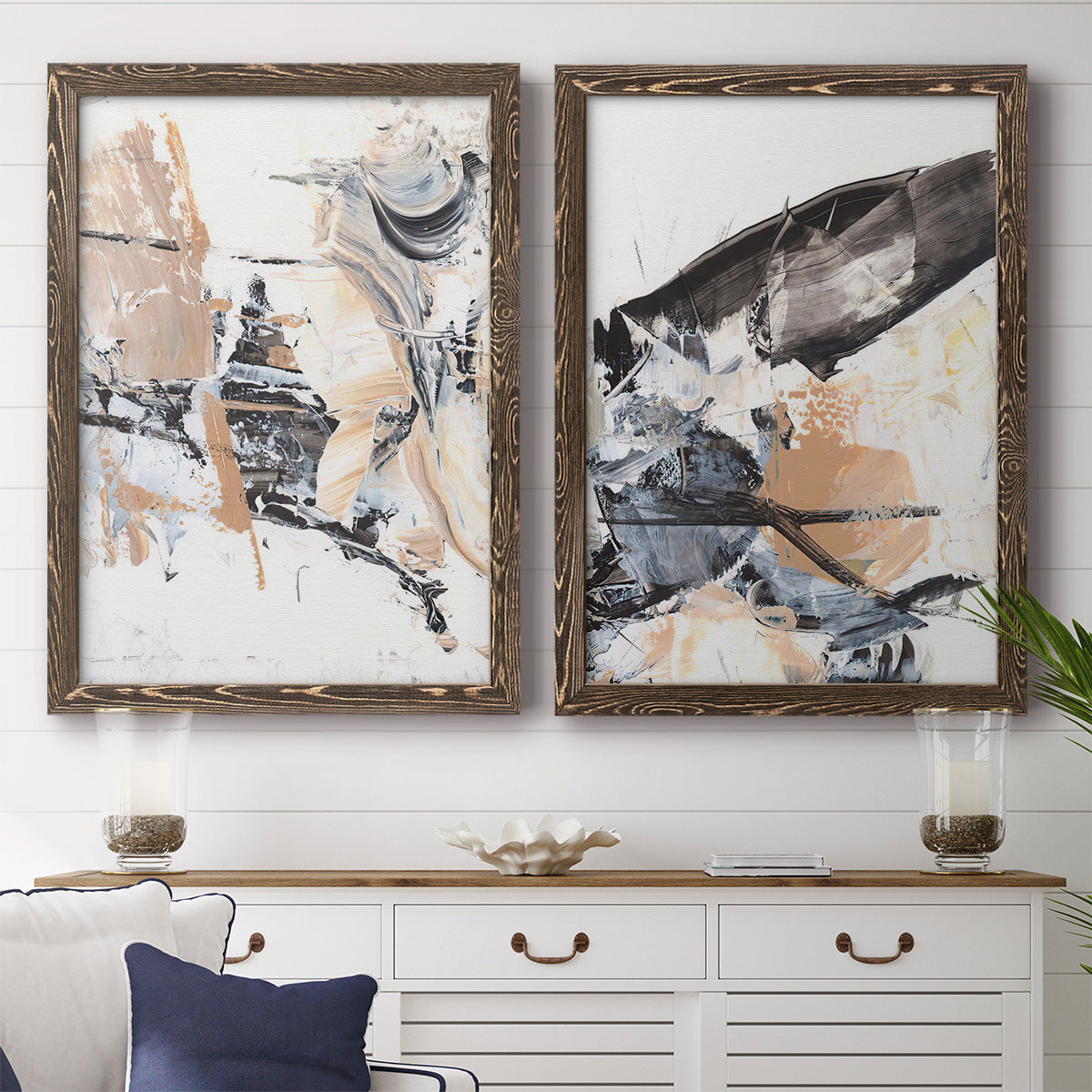 Ruckus III - Premium Framed Canvas 2 Piece Set - Ready to Hang