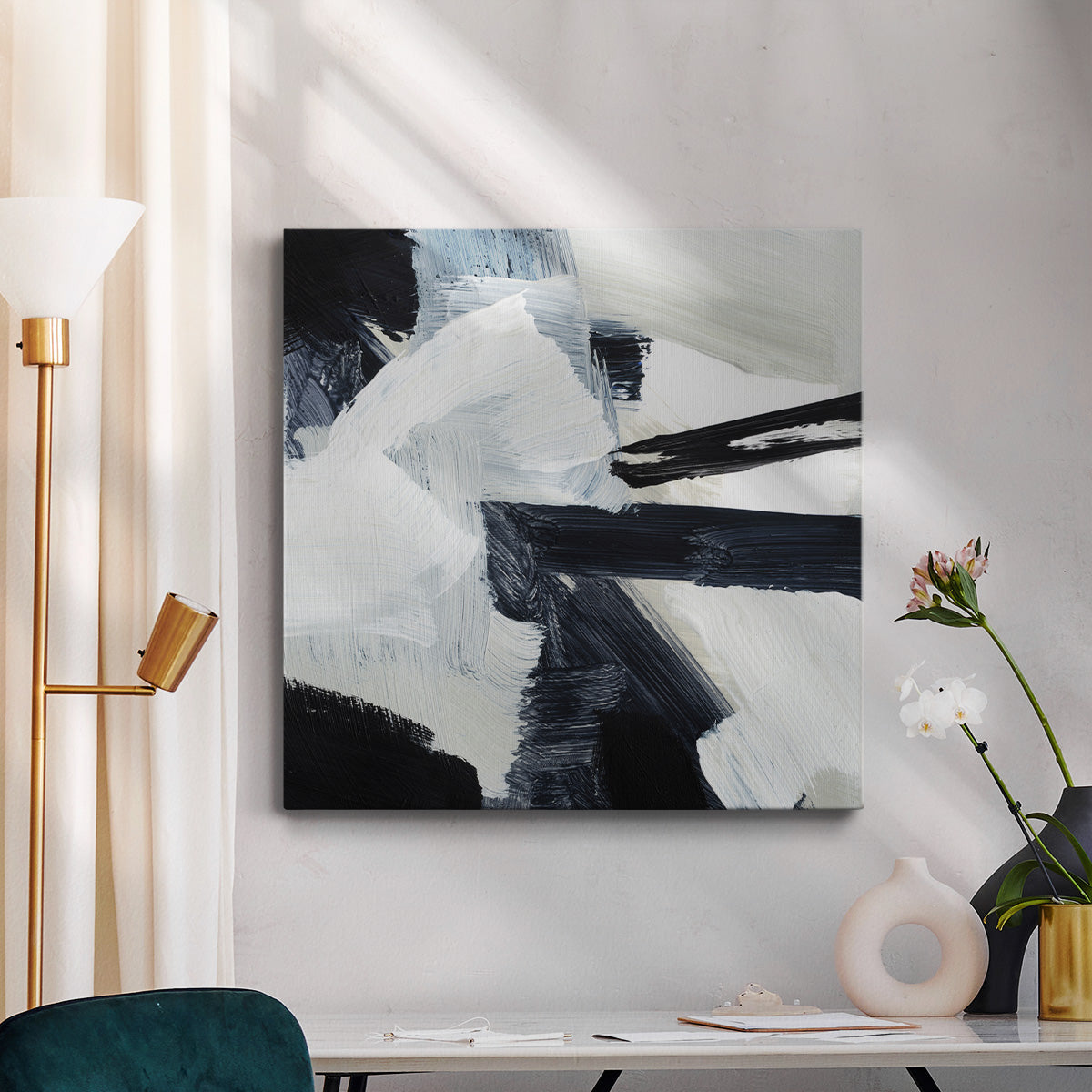 Expressive Monochrome I - Canvas Art Print