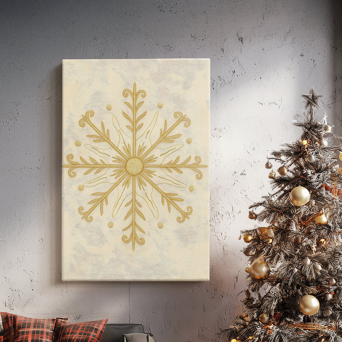Gilded Star Village - Canvas Art Print