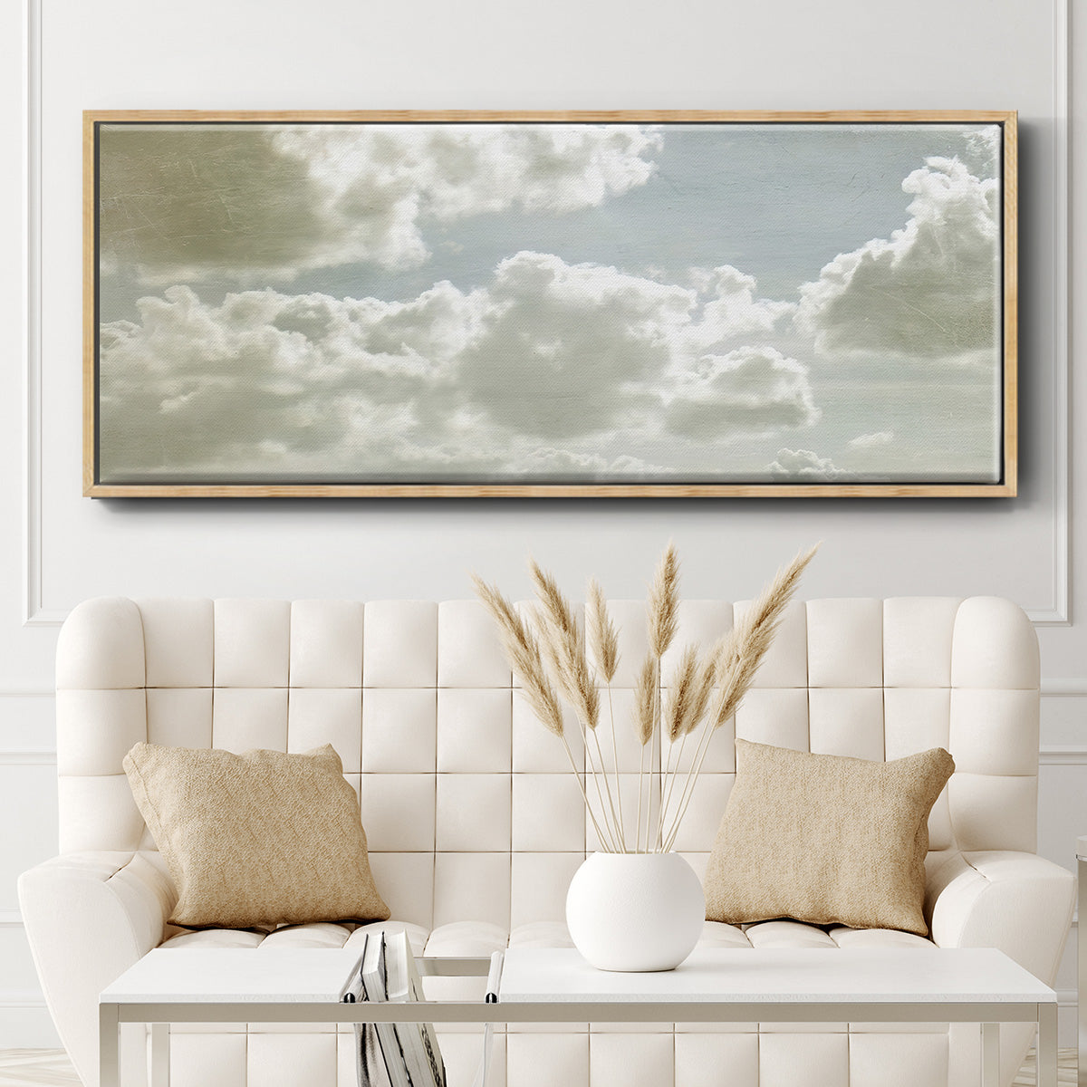 Sky Scrapers IV - Floater Framed Canvas Print