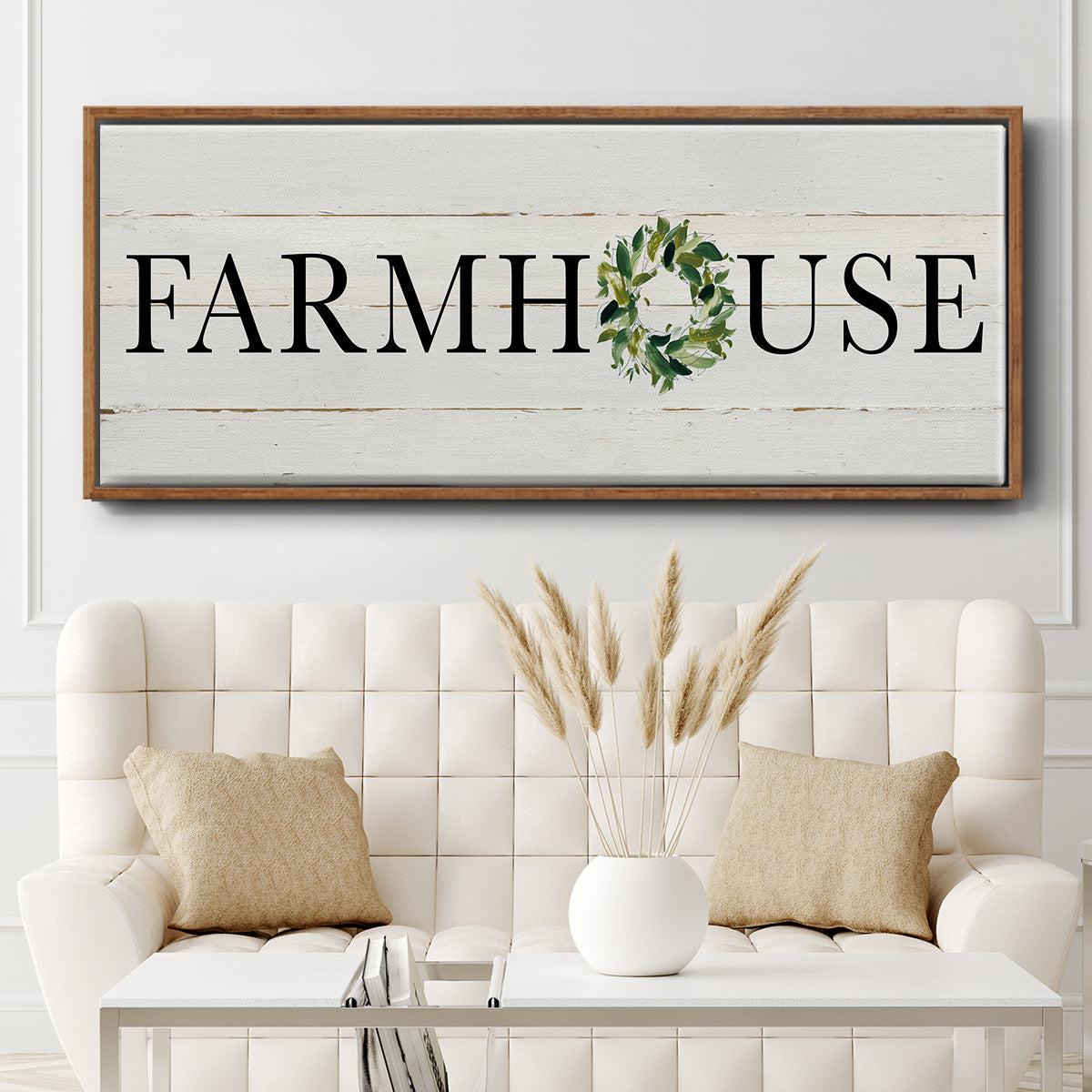 Farmhouse - Floater Framed Canvas Print