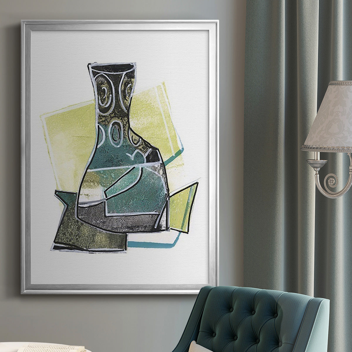 Jubilee Jugs I - Modern Framed Canvas Print