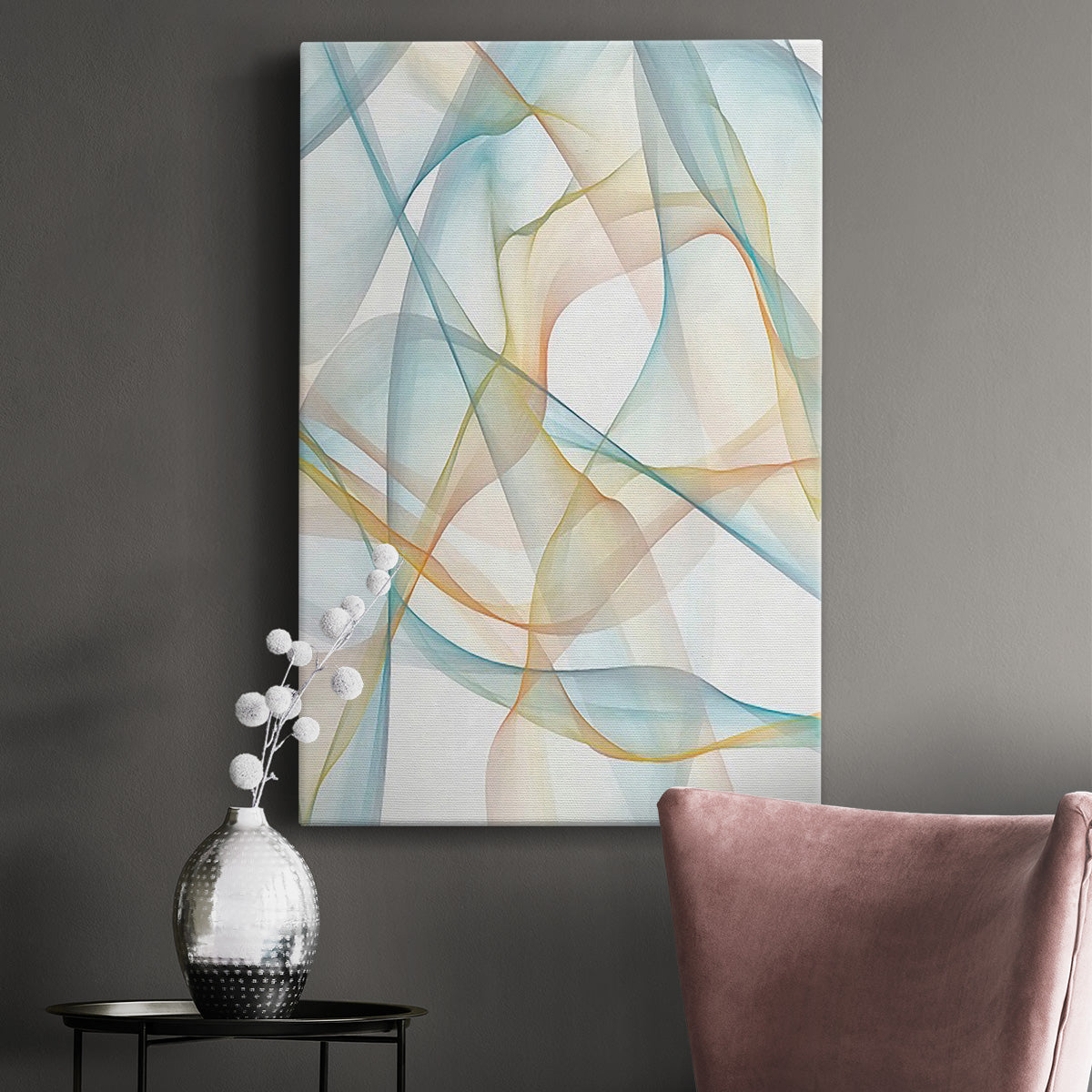 Curves and Waves III - Canvas Art Print