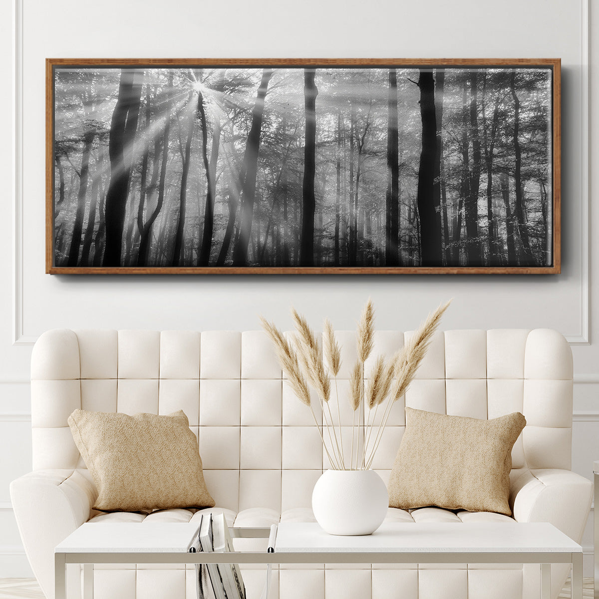Breaking Through - Floater Framed Canvas Print