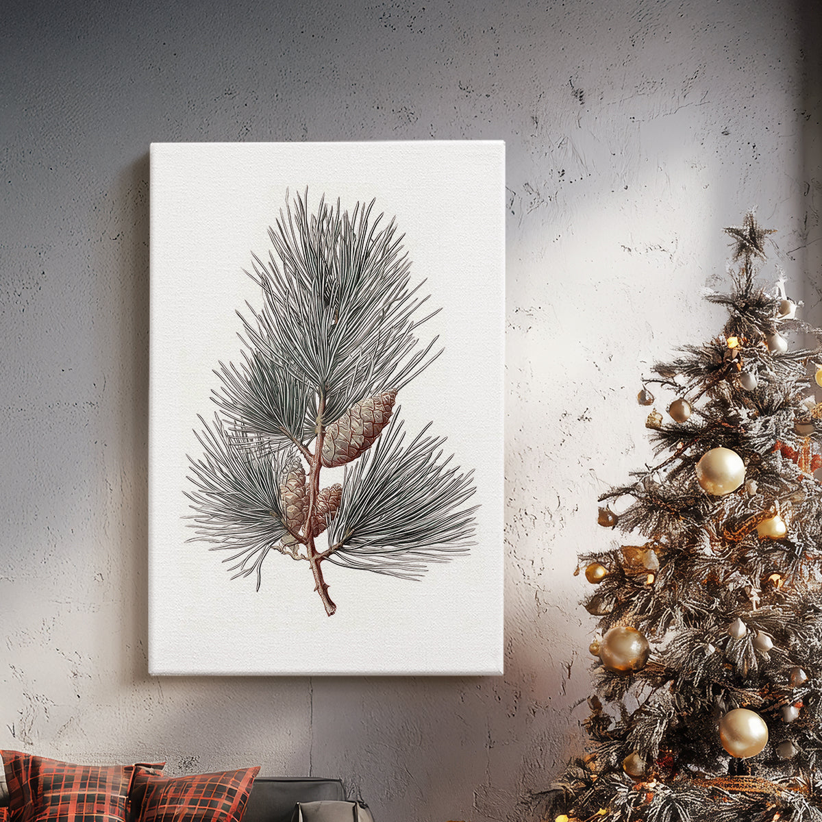 Evergreen of Silver Whisper - Canvas Art Print