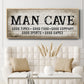 Man Cave Good Times - Floater Framed Canvas Print