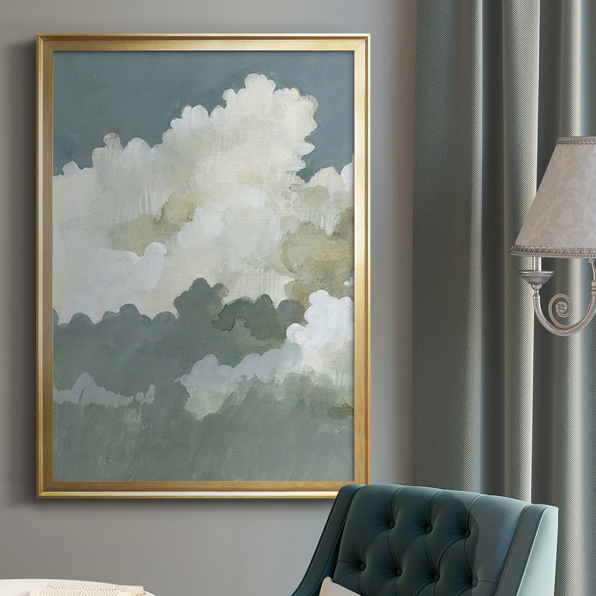 Big Clouds I -  Framed Canvas Print