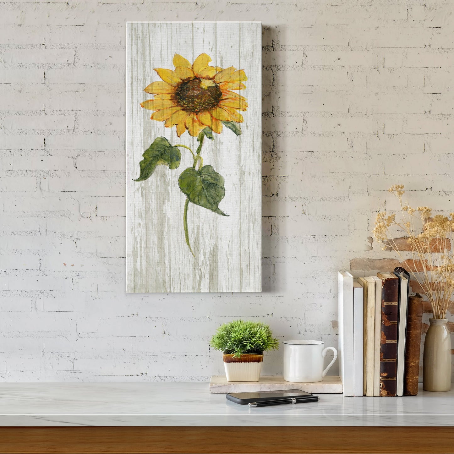 Sunflower in Autumn II - Premium Gallery Wrapped Canvas - Ready to Hang