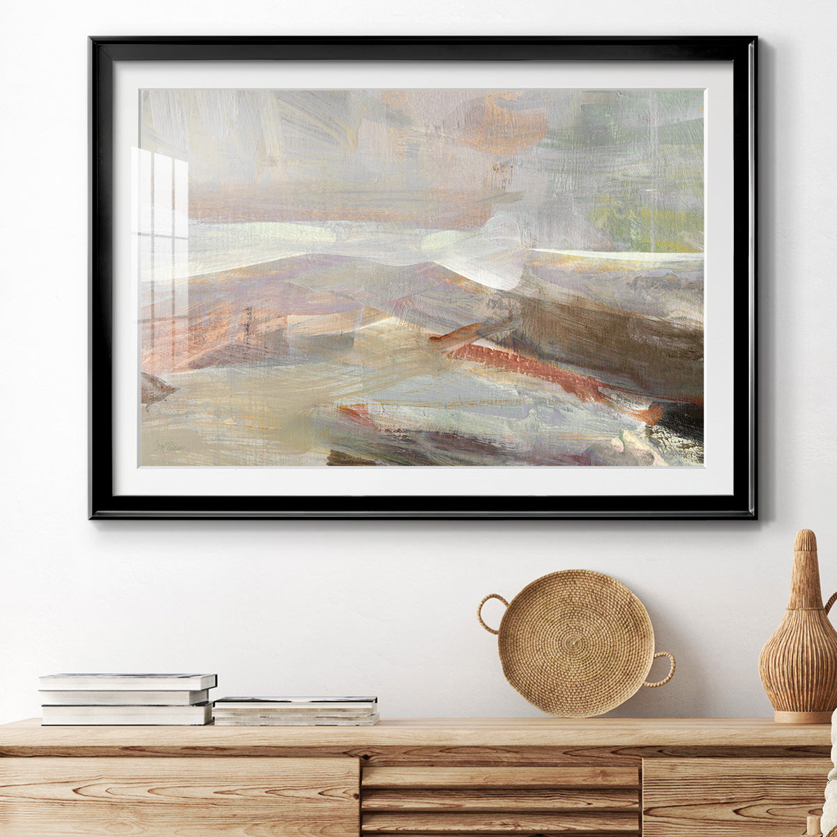 Distant Canyon - Modern Framed Art Print