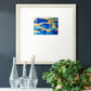 Blue and Gold Abstrat I Premium Framed Print Double Matboard