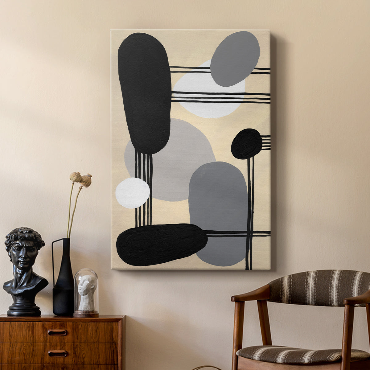Interconnected Shapes I - Canvas Art Print