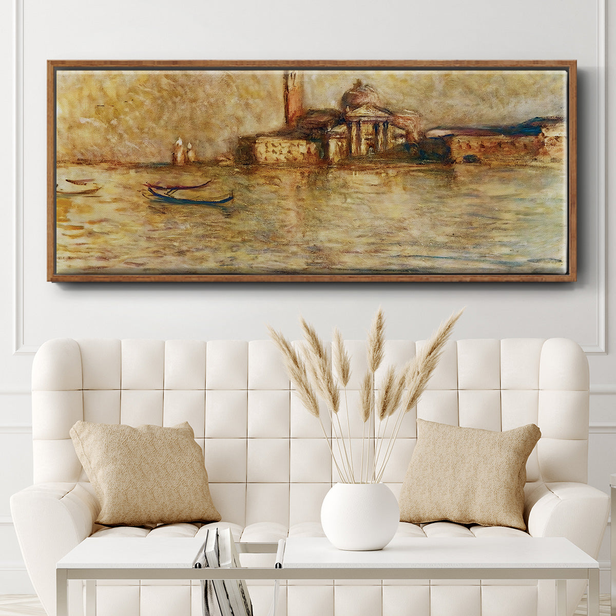 Venice, San Giorgio Maggiore, 1908 - Floater Framed Canvas Print