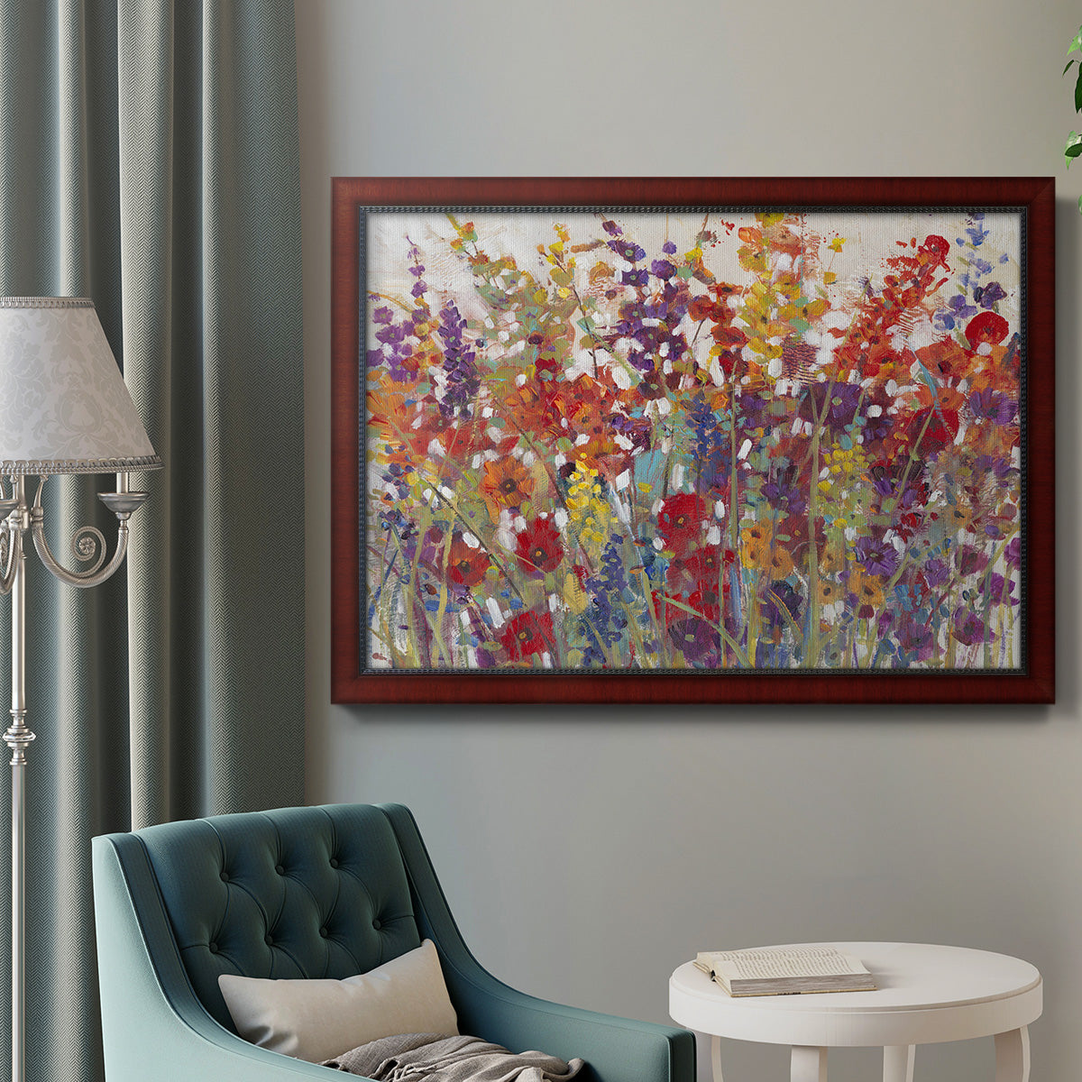 Variety of Flowers II Premium Framed Canvas- Ready to Hang