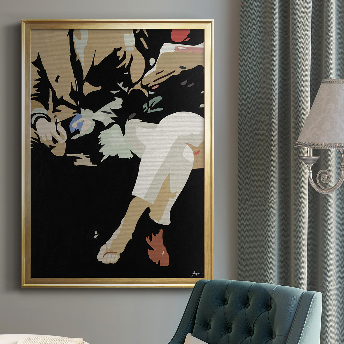 Them #4 -  Framed Canvas Print