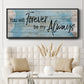 Forever Always - Floater Framed Canvas Print