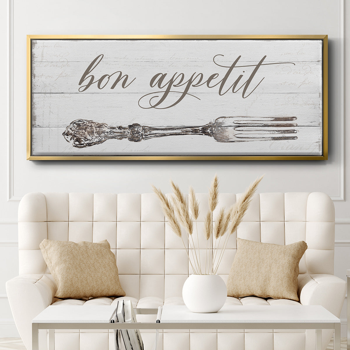 Bon Appetit - Floater Framed Canvas Print