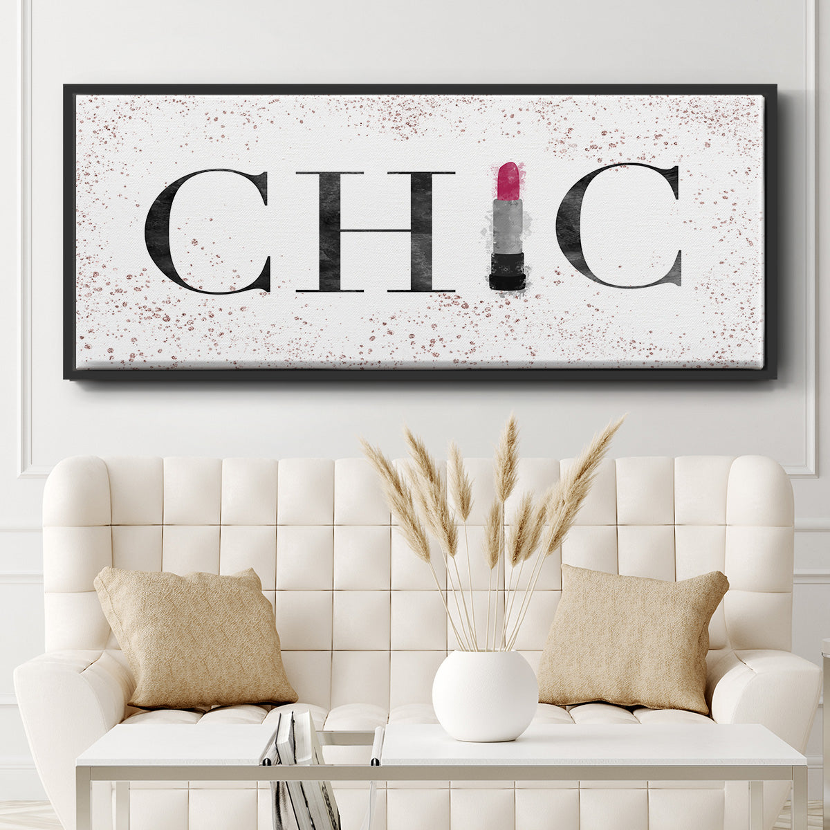 Chic - Floater Framed Canvas Print