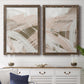 Earthtone Swipe I - Premium Framed Canvas 2 Piece Set - Ready to Hang