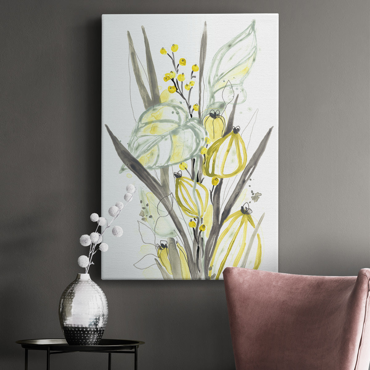 Ethereal Citron II Premium Gallery Wrapped Canvas - Ready to Hang