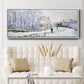 Snow in Argenteuil, 1875 - Floater Framed Canvas Print