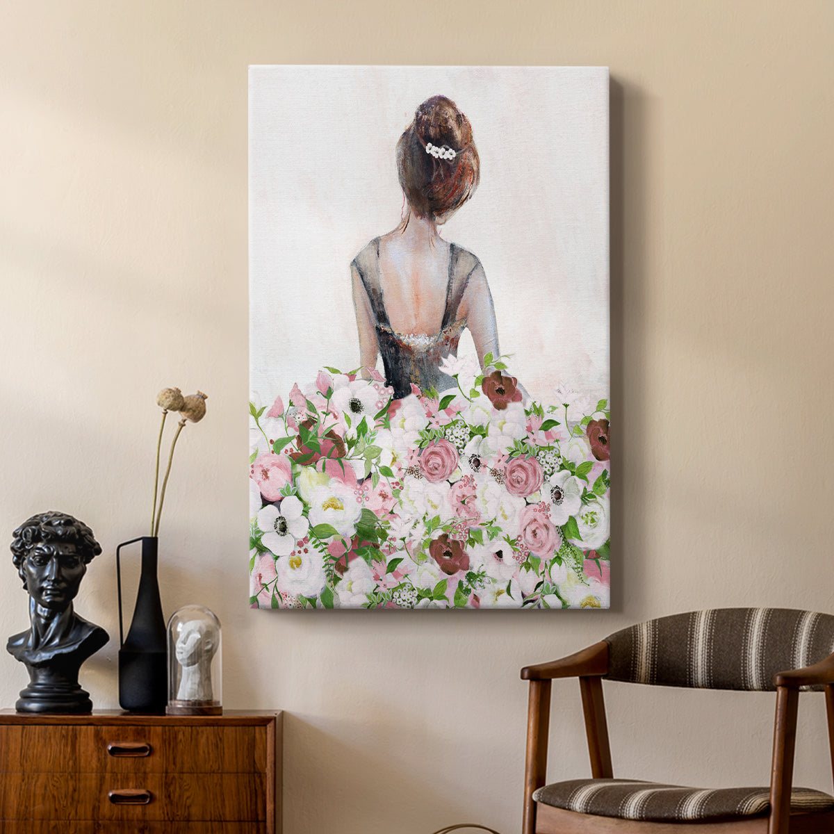 Beautiful Floral Contemplation I - Canvas Art Print