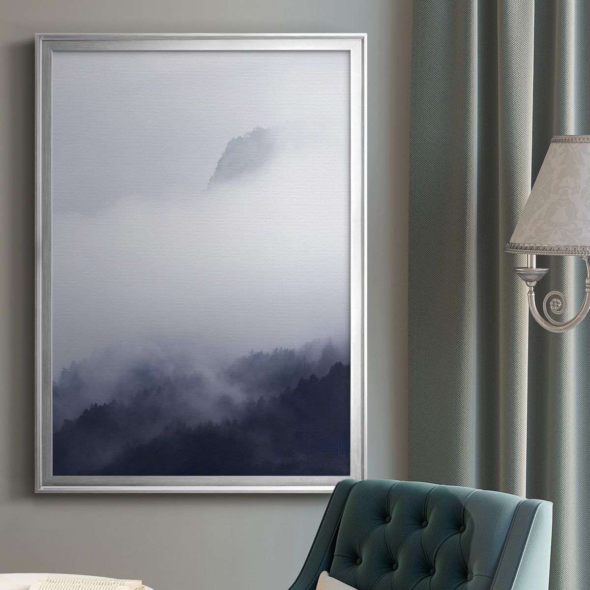 Above the Clouds - Modern Framed Canvas Print