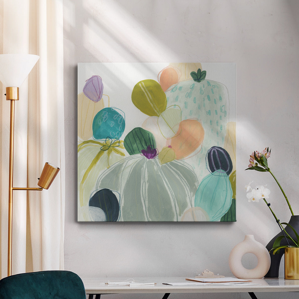 Candy Cactus I - Canvas Art Print