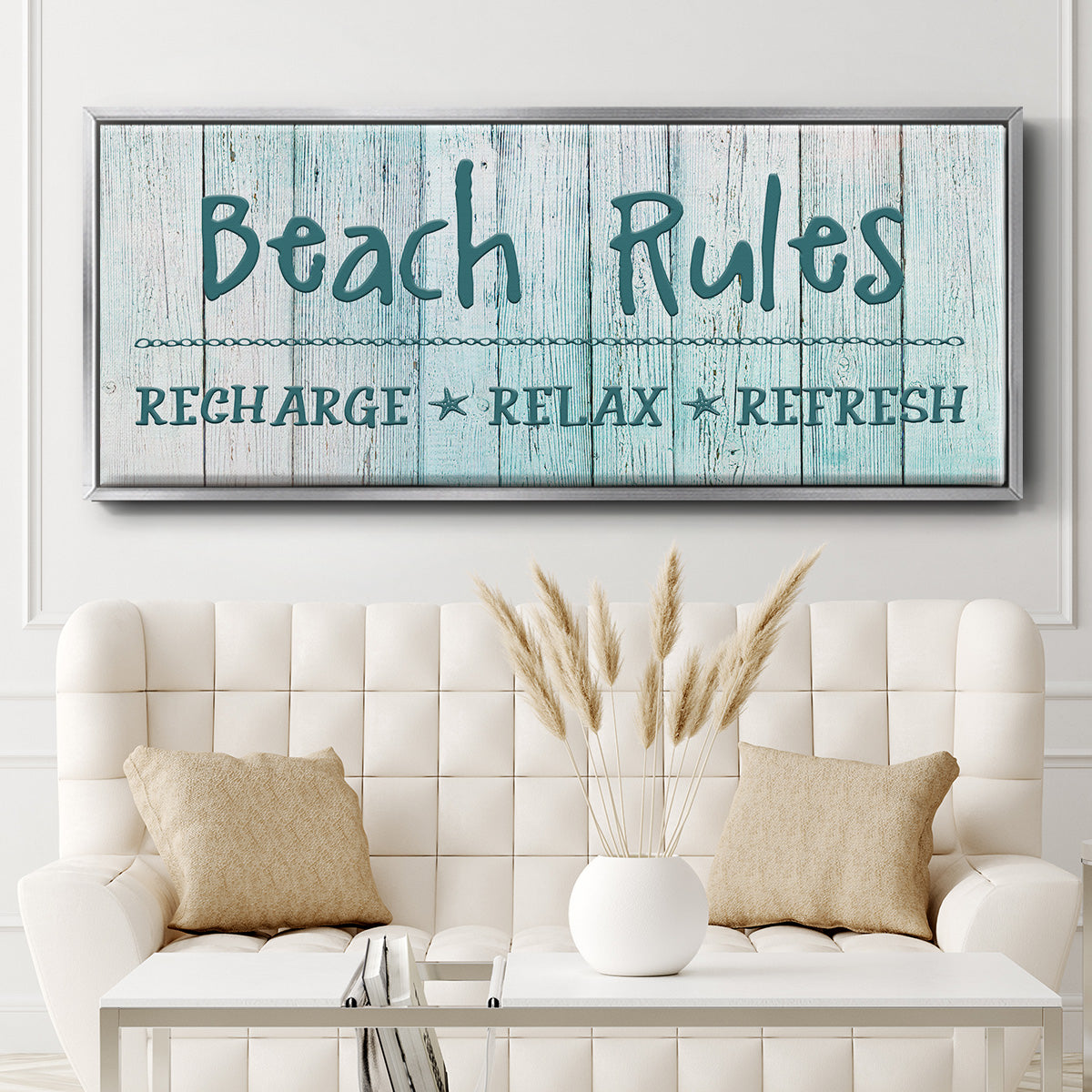 Recharge - Floater Framed Canvas Print