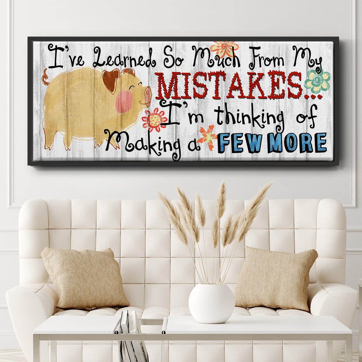 I've Learned - Floater Framed Canvas Print