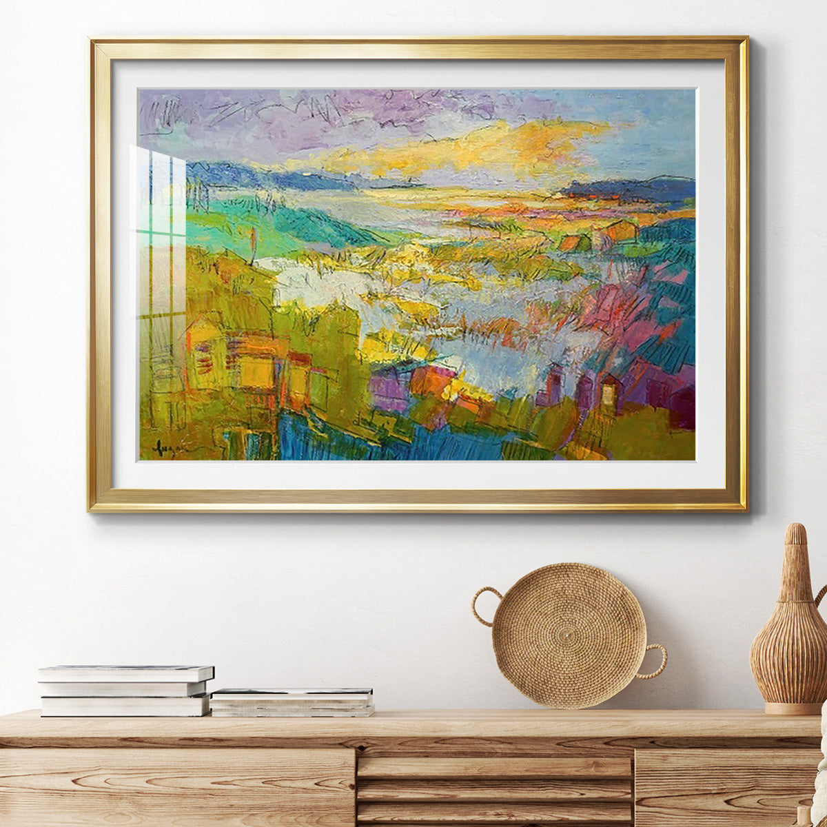 Diamond Girl Dances - Modern Framed Art Print