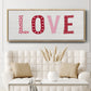 Patterned Love - Floater Framed Canvas Print