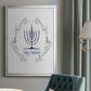 Happy Hanukkah II - Modern Framed Canvas Print