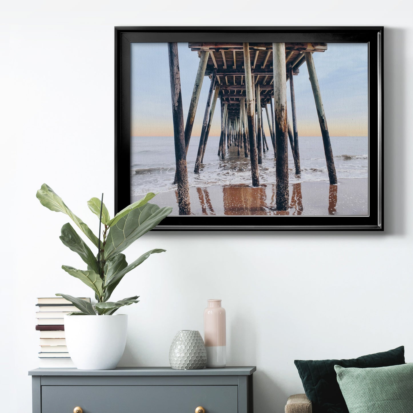 Under the Pier Premium Classic Framed Canvas - Ready to Hang