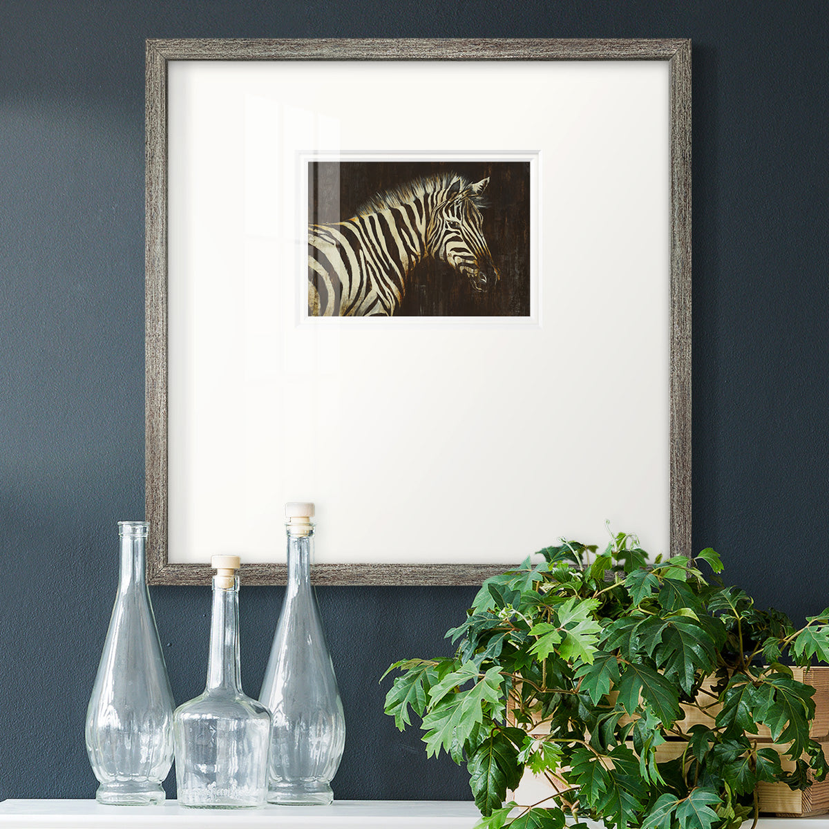Striped Pajamas - Double Matboard Framed Print