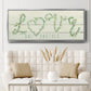 Shiplap Vines Love - Floater Framed Canvas Print