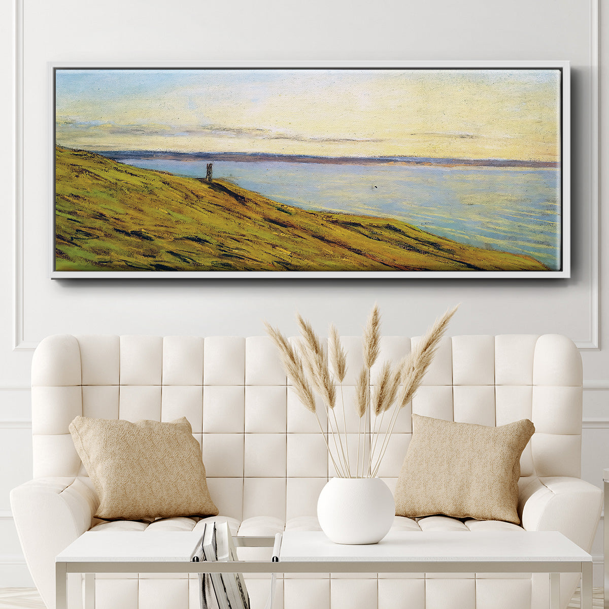 Sainte-Adresse, View Across the Estuary - Floater Framed Canvas Print