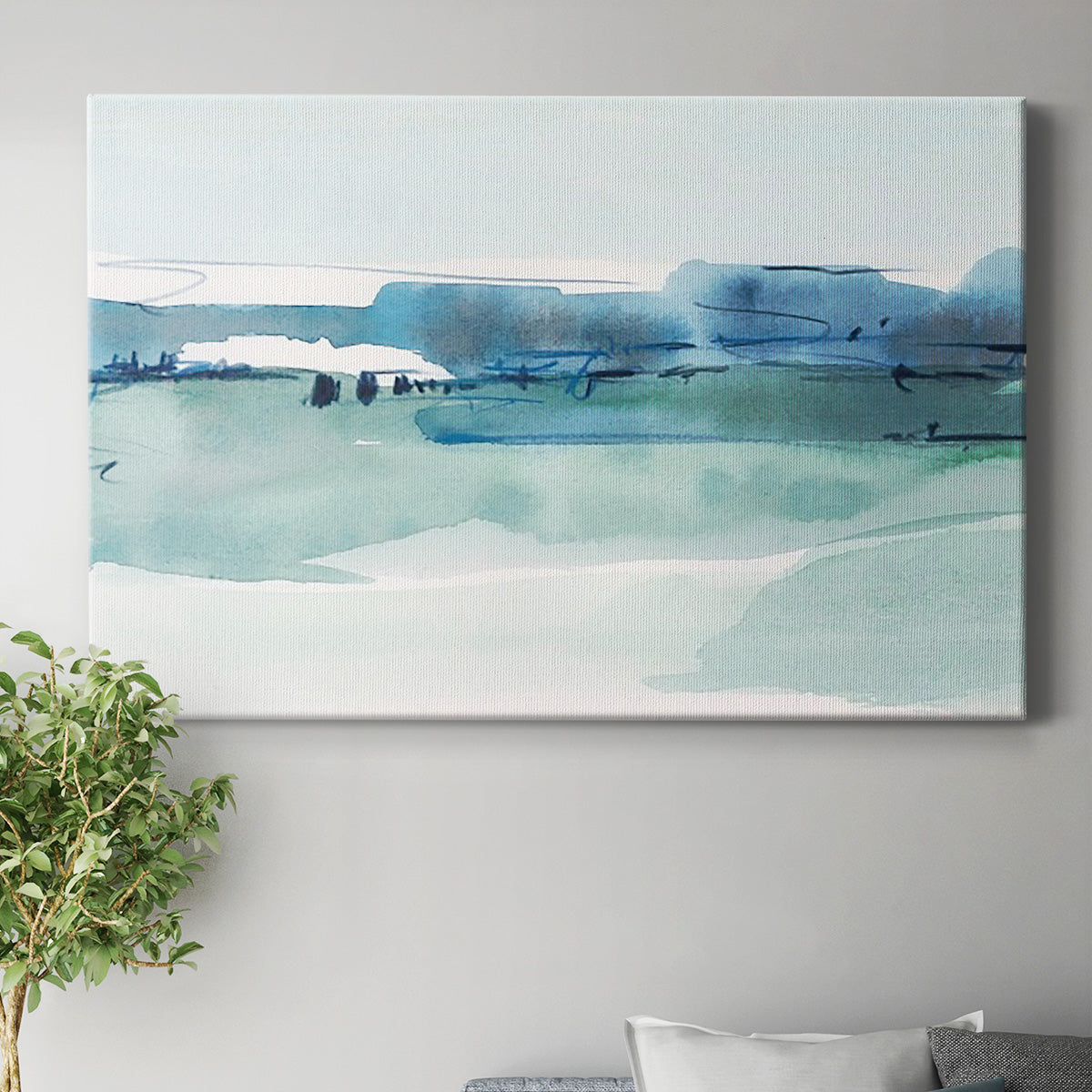 Ultramarine Vista I Premium Gallery Wrapped Canvas - Ready to Hang