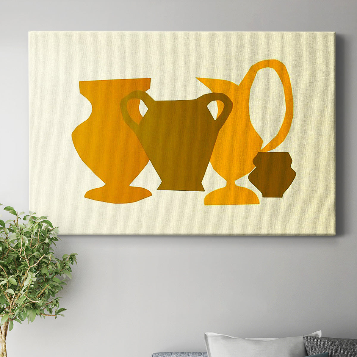 Posing Pottery II - Canvas Art Print