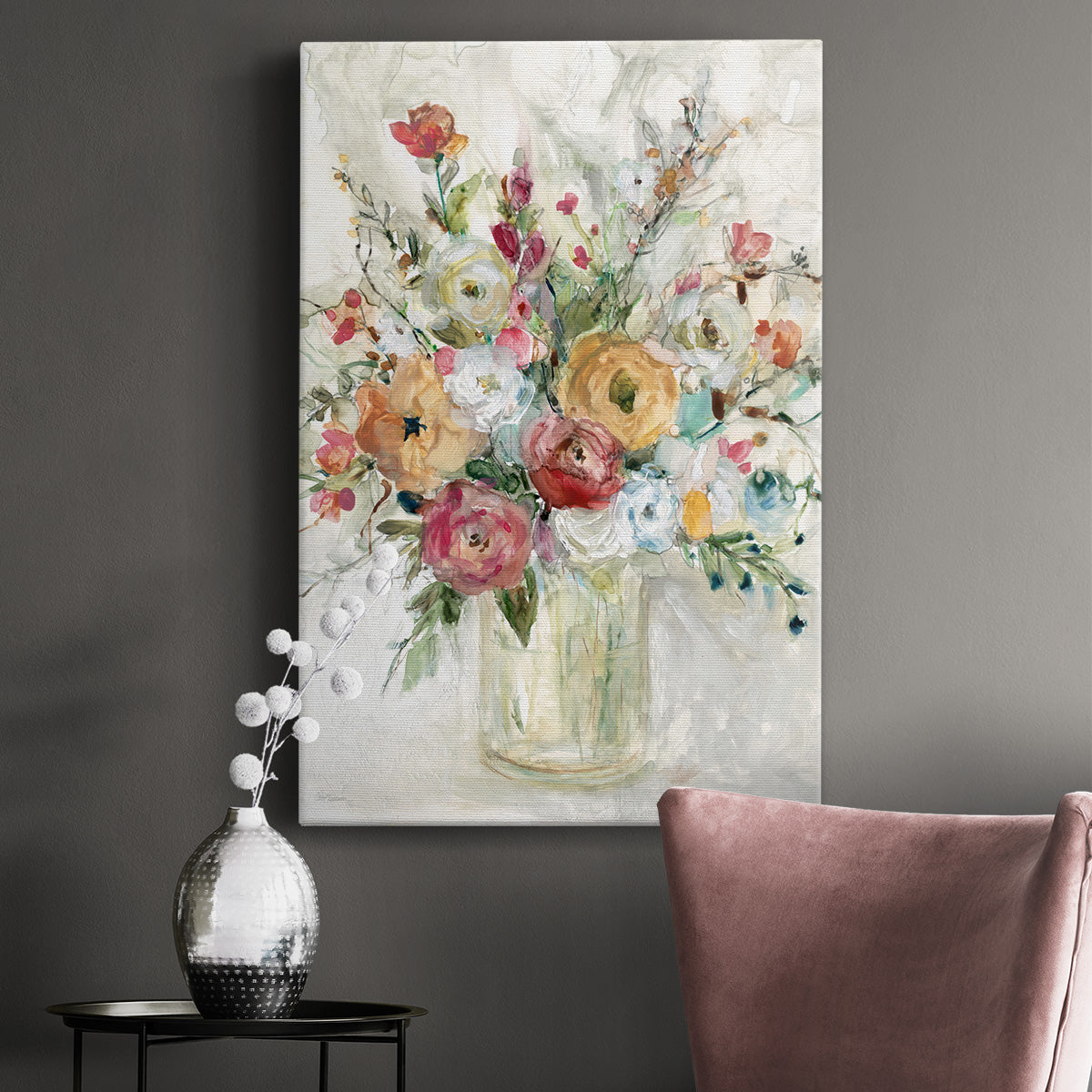 Contemporary Bouquet - Canvas Art Print