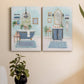 Blue Bath I Premium Gallery Wrapped Canvas - Ready to Hang - Set of 2 - 8 x 12 Each