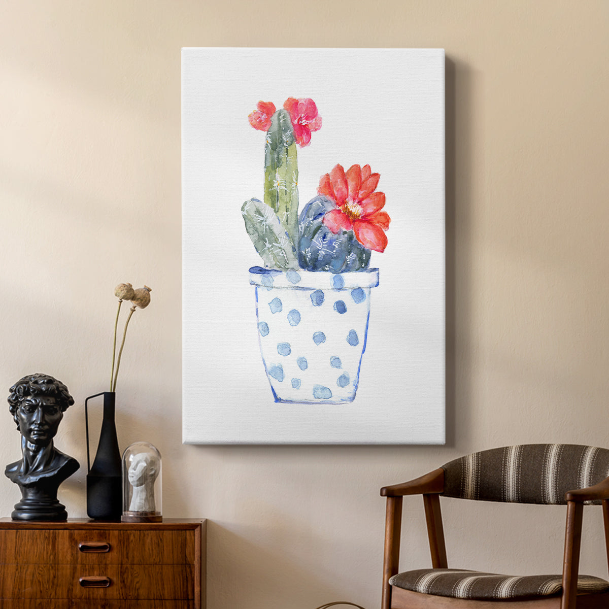 Cactus and Succulent Blooms II - Canvas Art Print