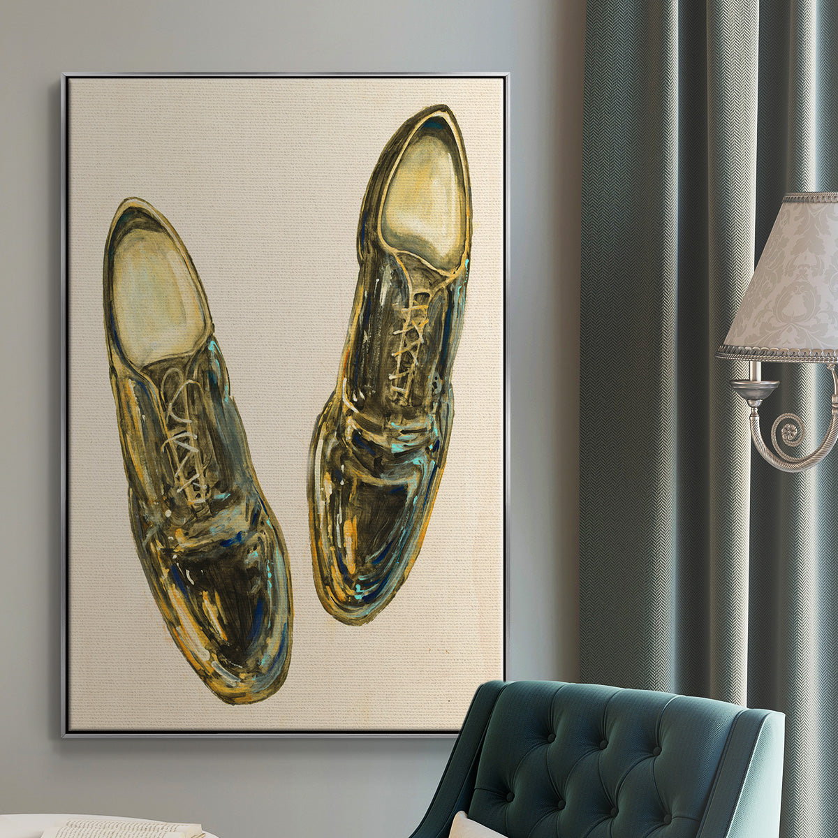 The Shoe Fits I V1 Framed Premium Gallery Wrapped Canvas - Ready to Hang