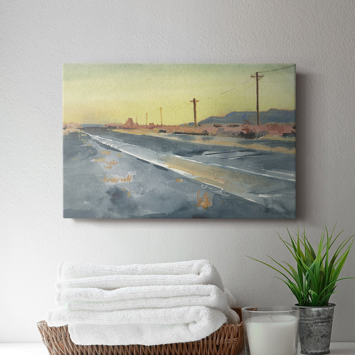 Deserted Highway I - Canvas Art Print
