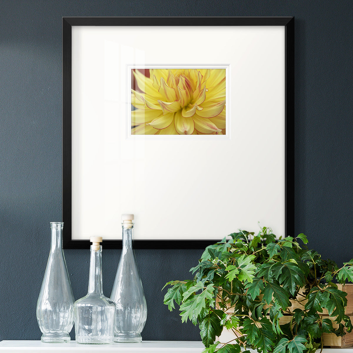 Blooms I- Premium Framed Print Double Matboard