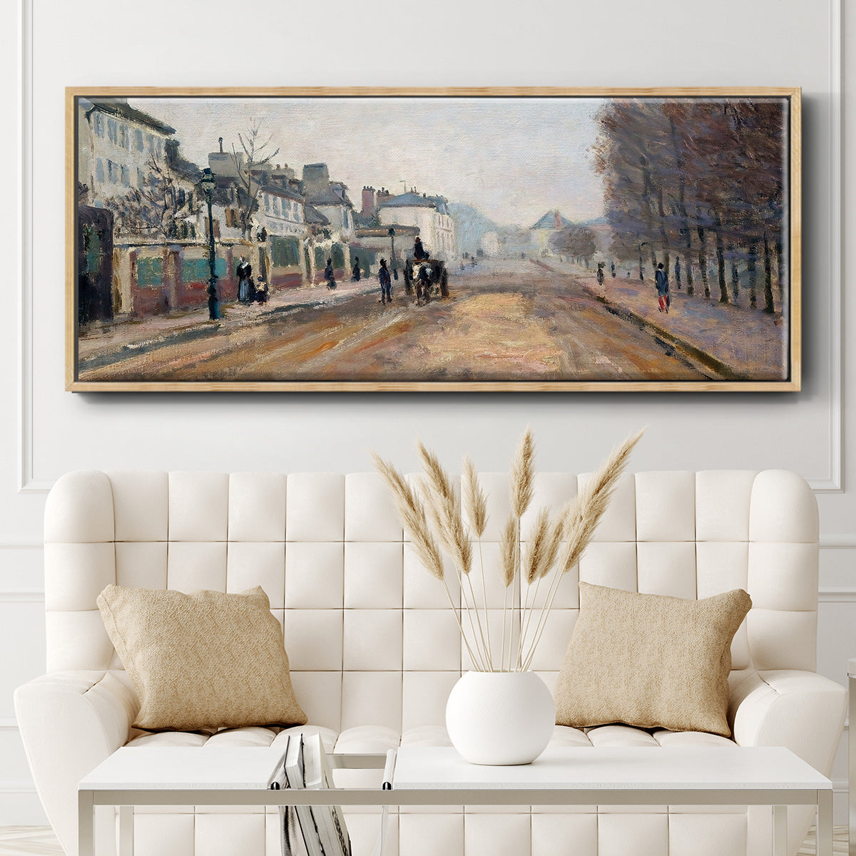 The Boulevard of Heloise in Argenteuil, 1872 - Floater Framed Canvas Print