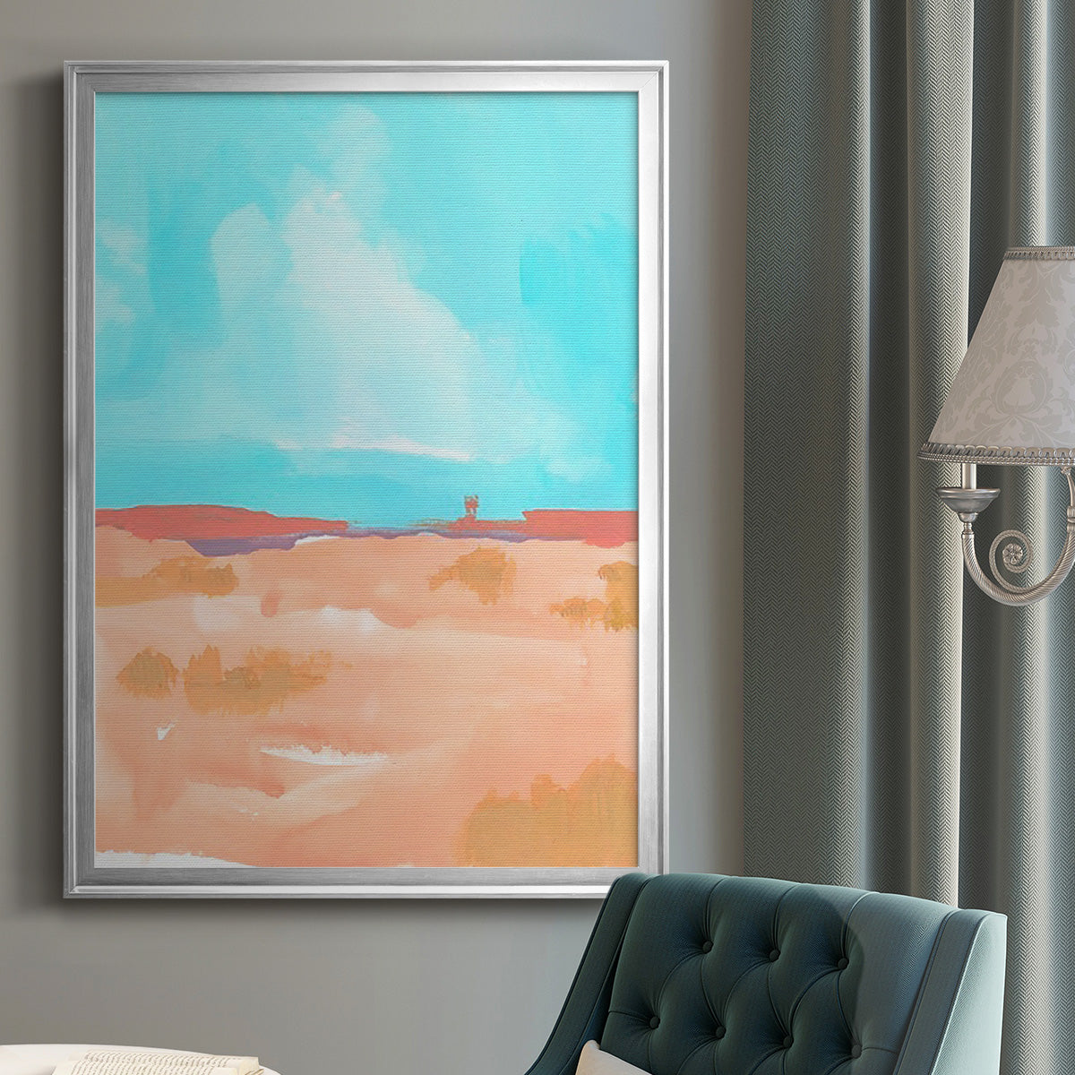 Wide Open Spaces II - Modern Framed Canvas Print