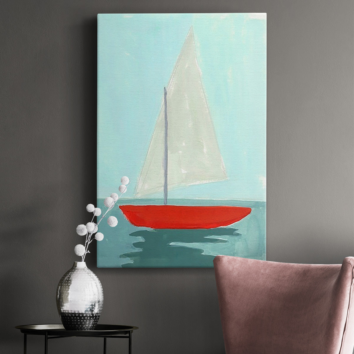 Small Sail II - Canvas Art Print