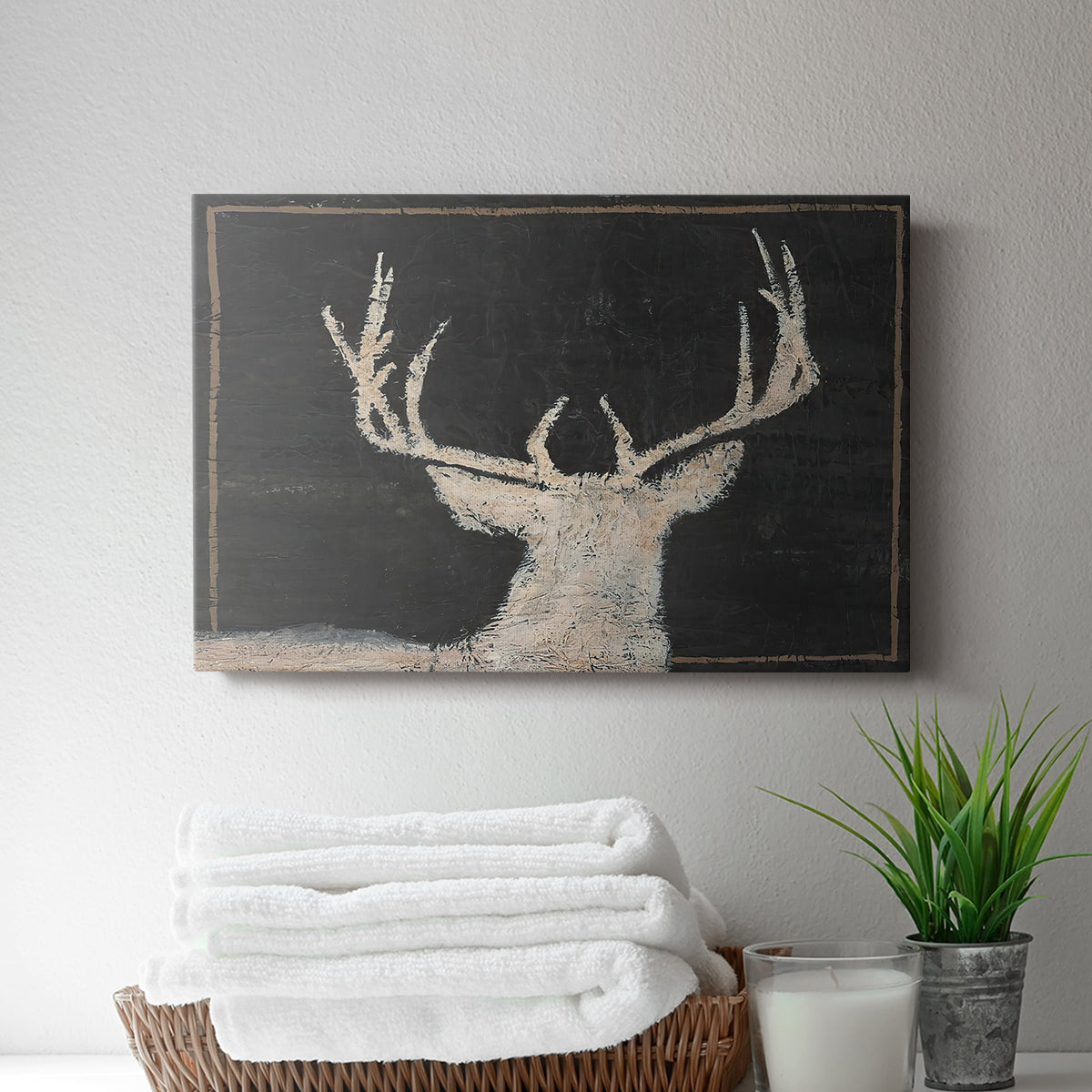 Brow Tine Deer II - Canvas Art Print